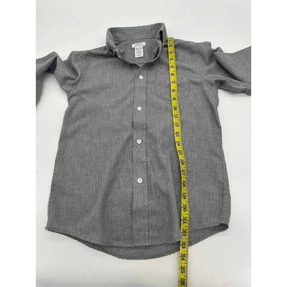 Izod Lacoste Women Button Down Shirt Sz M Pocket Accent Collared Gray - Picture 6 of 7